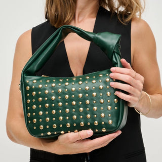 Lennox Studded Crossbody Forest