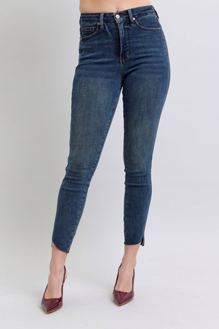 Judy Blue | Candice High Waist Tummy Control Step Hem Skinny Jeans