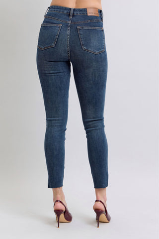 Judy Blue | Candice High Waist Tummy Control Step Hem Skinny Jeans