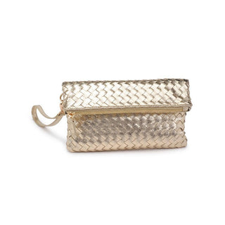 Aria Woven Wristlet Clutch