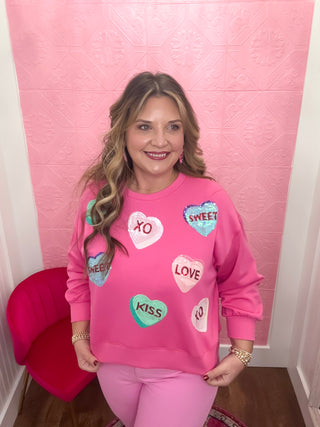 Candy Hearts Sweatshirt