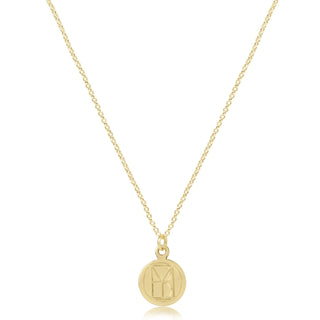 16" Necklace Gold - Be You Small Gold Disc