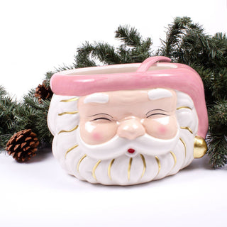 Pink Santa Punch Bowl  Ladle