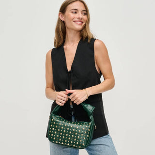 Lennox Studded Crossbody Forest