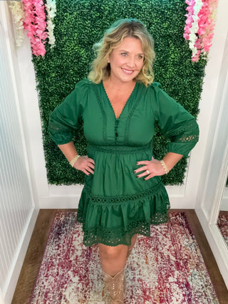 Sugar & Spice Evergreen Dress