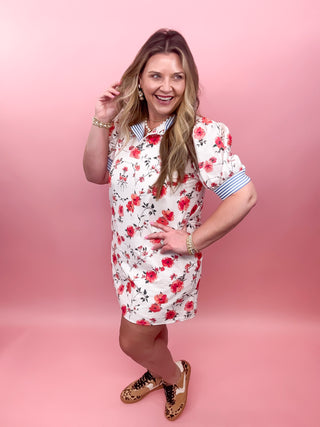 Coral Blossom Dress