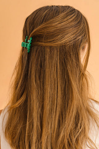 Classic Shamrock Shimmer Tiny Hair Clip