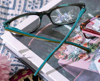 Sycamore Reading Glasses - Teal Horn/Teal