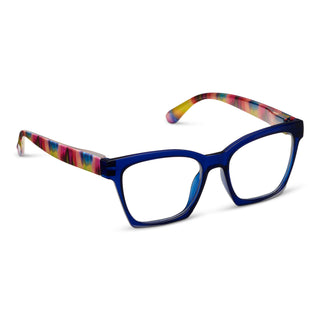 Maisie Reading Glasses - Blue/Ikat