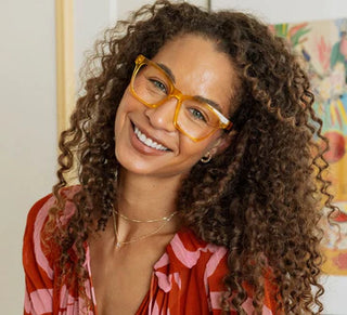 Maisie Reading Glasses - Yellow/Ombre