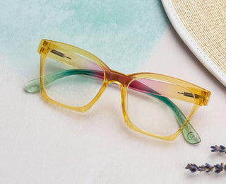 Maisie Reading Glasses - Yellow/Ombre