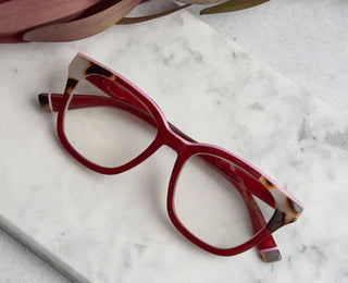 Ramona  Reading Glasses - Cherry/Chai Tortoise