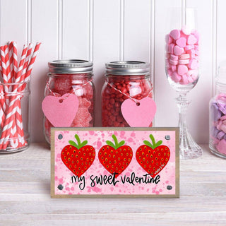 Strawberry Heart Happy Block