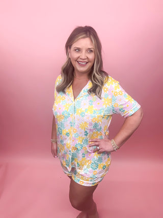 Spring Flowers Pajama Set