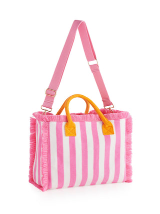 Cabana Stripe Tote | Pink