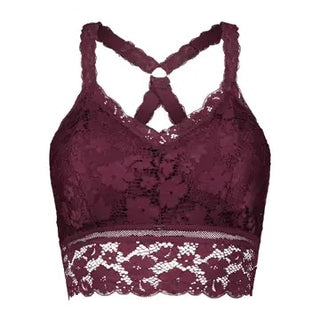 Juliette Lace Bralette | Eggplant