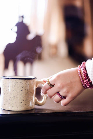 Burgundy Bliss Silk Small Scrunchie