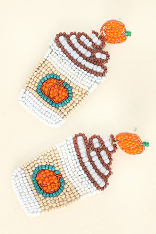 Pumpkin Latte Dangle Earrings