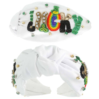 Saint Patrick's Gemstone Knotted "Lucky" Headband