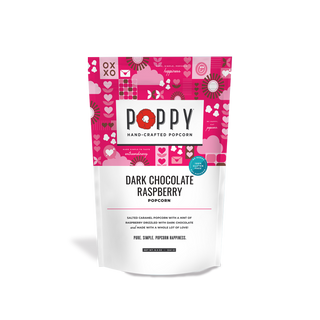 Poppy Dark Chocolate Raspberry Popcorn