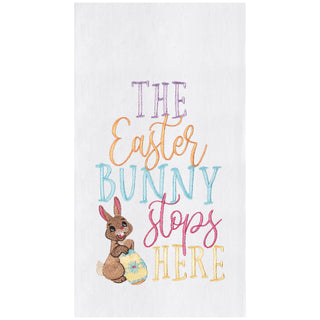 "Easter Bunny Stops Here" Kitchen Towel