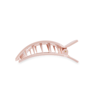 Pearly Pink Medium Square Flat Hair Clip