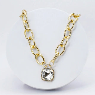 Glamour Chunk Necklace - Gold