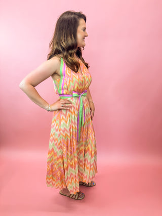 Color Frenzy Maxi Dress