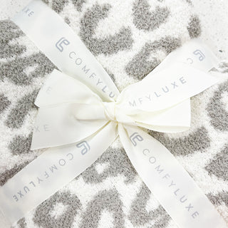 Gray Leopard Cozy Blanket