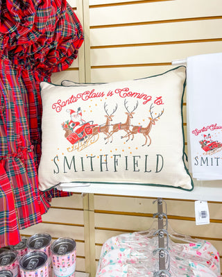 Santa Claus is Coming To Smithfield Pillow