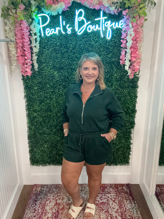 Emerald Allure Romper