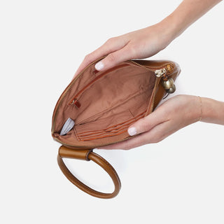 Hobo Sable Wristlet | Truffle