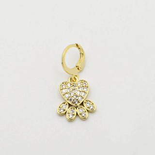 Treasure Jewels | Gold Pave Pet Paw Charm