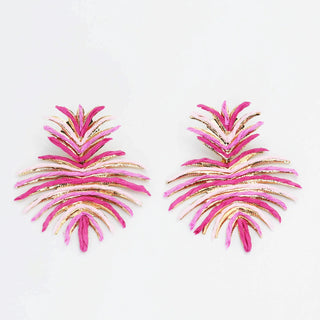Treasure Jewels| Pink Palm Paradise Earrings