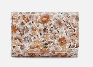 HOBO Jill Trifold Wallet | Sepia Bloom