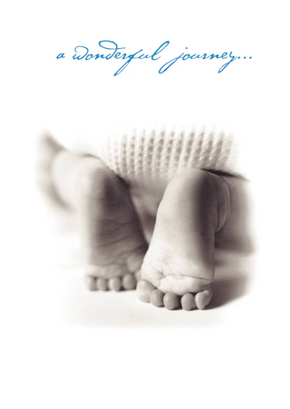 "Baby's Feet" New Baby Card