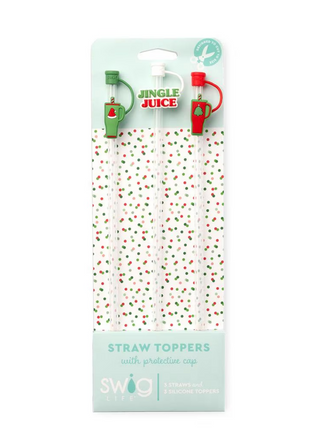 Mega Mug Christmas Straw Topper Set