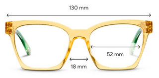 Maisie Reading Glasses - Yellow/Ombre