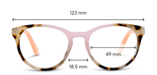 Ember Reading Glasses - Chai Tortoise/Pink