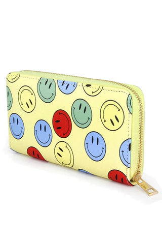 Yellow Happy Face Wallet