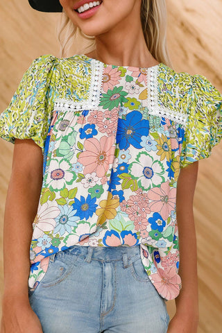 Floral Abstract Blouse