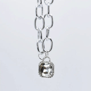 Glamour Chunk Necklace - Silver