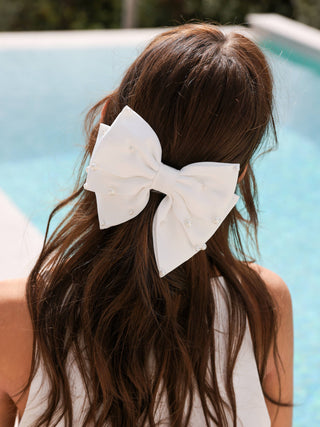 Pearly Bow Clip