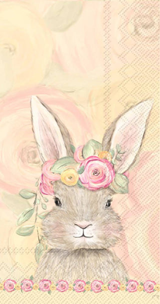 Bunny Flower Crown Easter Paper Guest Towels