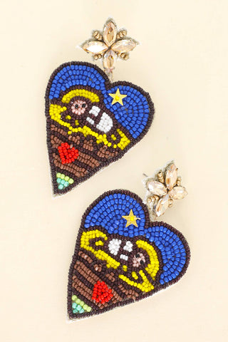 Nativity Scene Beaded Earrings