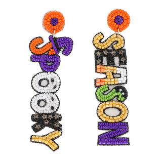 Spooky Season Beaded Earrings