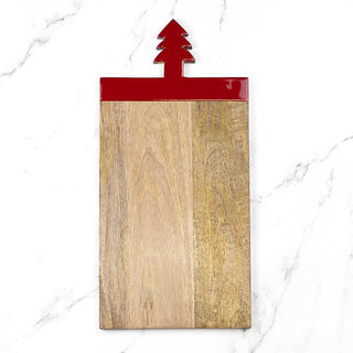 Christmas Tree Handle Serving Board