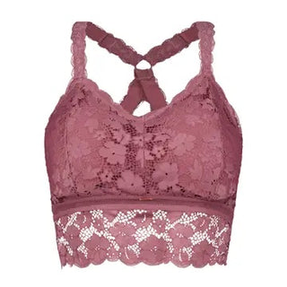 Juliette Lace Bralette | Tea Rose