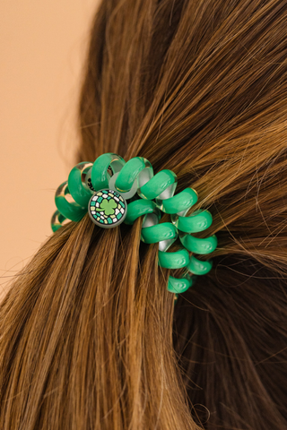 Dancing Green Mixed Hair Ties