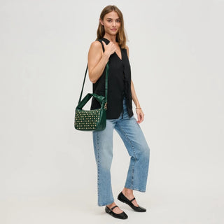 Lennox Studded Crossbody Forest